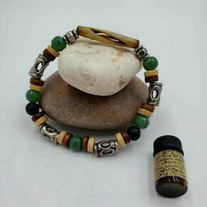 Masculine Aura Aromatherapy Bracelet With Essential Oil Blend